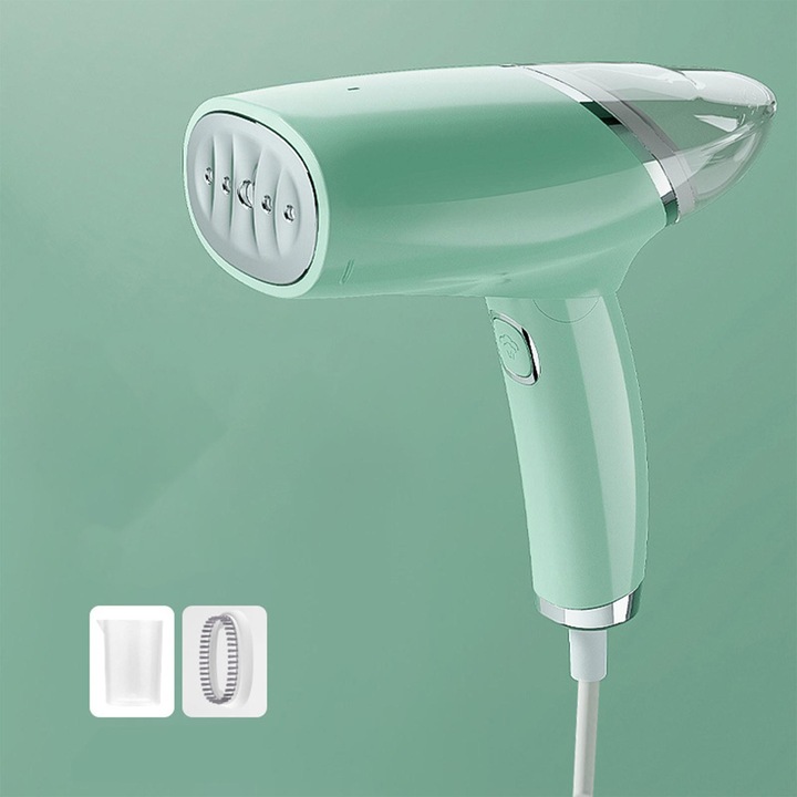 Aparat de calcat vertical portabil, ORBER, pliabil, abur puternic 13-15g/min, verde, 1000W