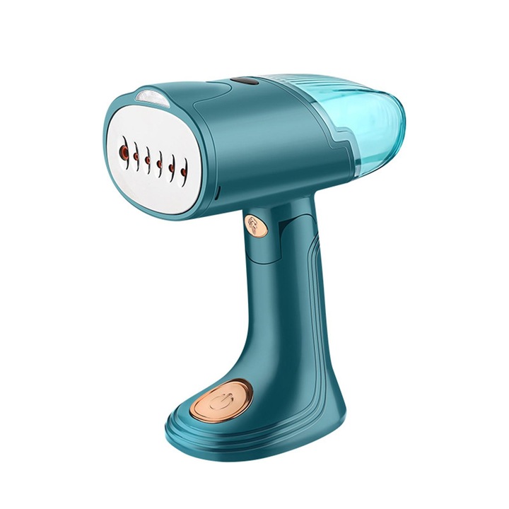 Aparat de călcat cu aburi, ORBER, putere 1500W, rezerva apă detasabilă 160ml, pliabil, verde