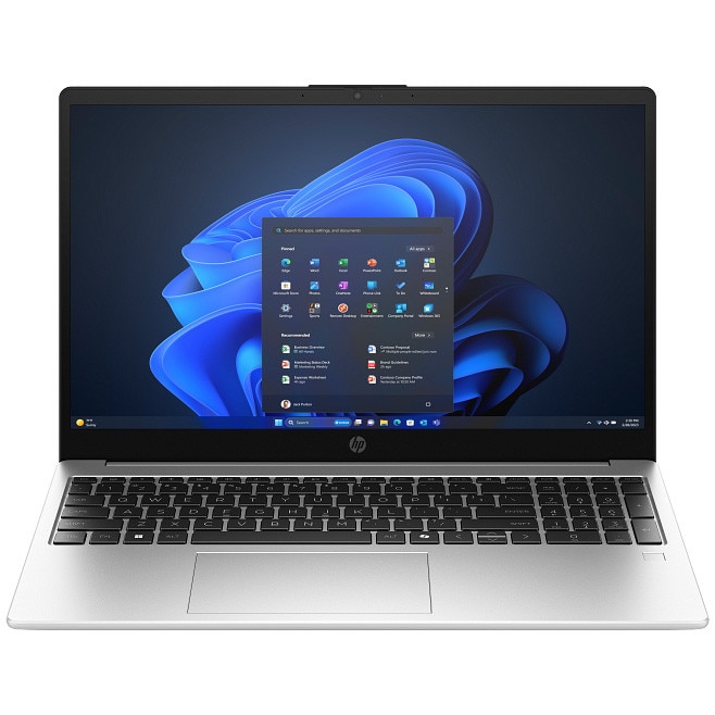 Laptop HP 250R G10 cu procesor Intel® Core™ 5 120U pana la 5.00 GHz, 15.6", Full HD, 16GB DDR4, 512GB SSD, Intel Graphics, Windows 11 Pro, Turbo Silver