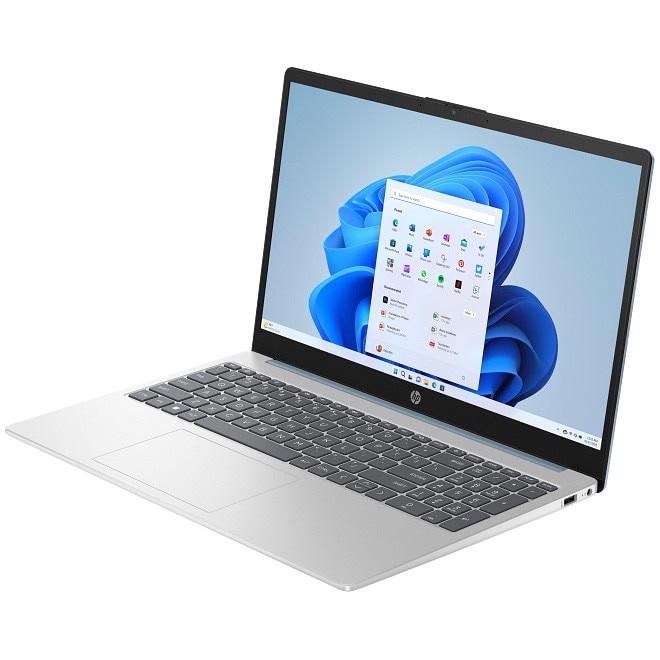 Laptop HP 15-fd0103nq cu procesor Intel® Core™ 7 150U pana la 5.4 GHz, 15.6" Full HD, 16GB DDR5, 512 GB SSD, Intel® Graphics, Windows 11 Home, Silver