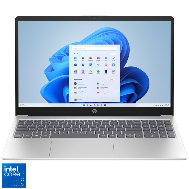Laptop HP 15 fd0108nq cu procesor Intel® Core™ 5 120U pana la 5.0 GHz 15.6" Full HD, 16GB DDR5, 512 GB SSD, Intel® Graphics, Windows 11 Home, Warm Gold