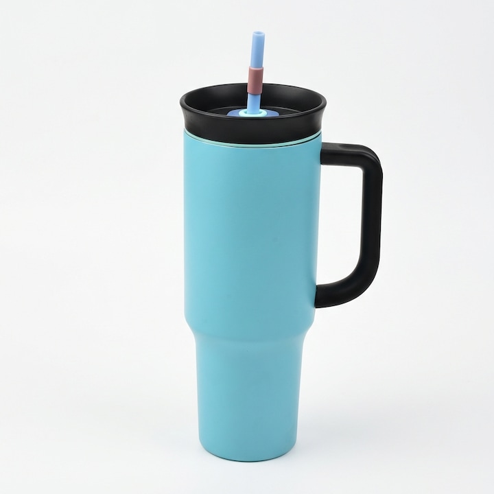 Спортна бутилка за вода Destello, 1.2L, неръждаема стомана, херметичен капак, Светло синьо