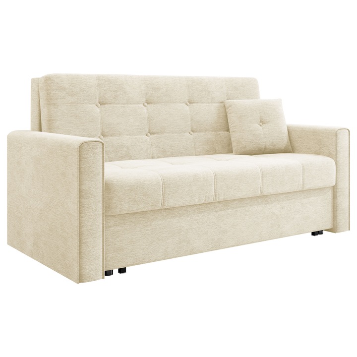 Canapea Clivia Lux III, MIRJAN 24, crem, 98x153x85 cm
