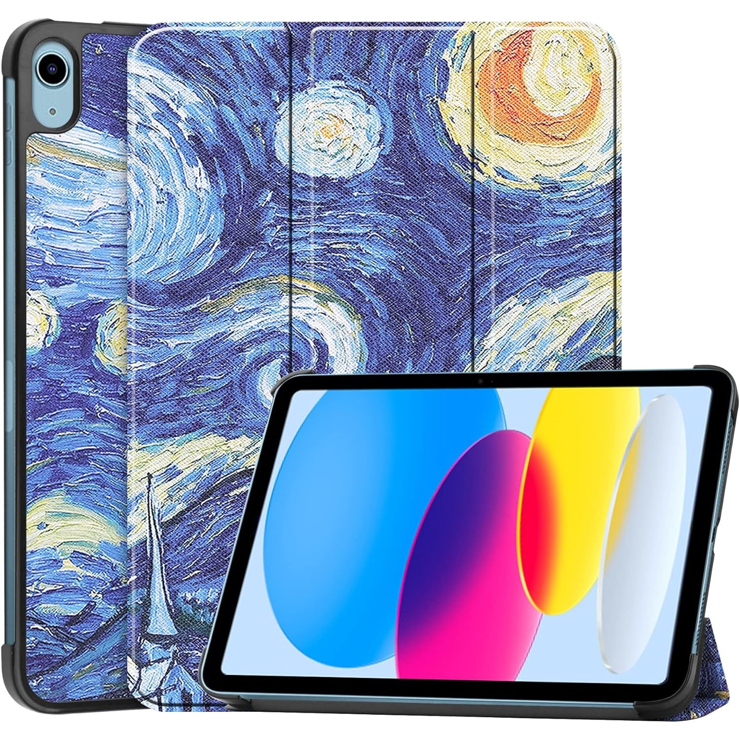 Husa pentru tableta Apple iPad Air 13 (2025/2024 -M3/M2), 13", Sigloo, interior de piele sintetica, Abstract