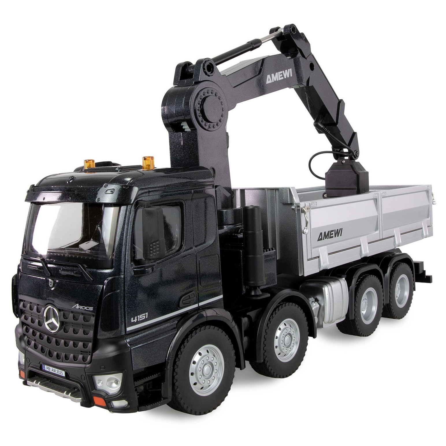 Camion Rastar, Mercedes-Benz Actros Masina 1:24 RTR 2.4GHz - Rosu