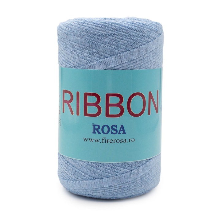 Bobina fir pretricotat Rosa Ribbon 604, 80% bumbac-20% poliester, 250 g, blue