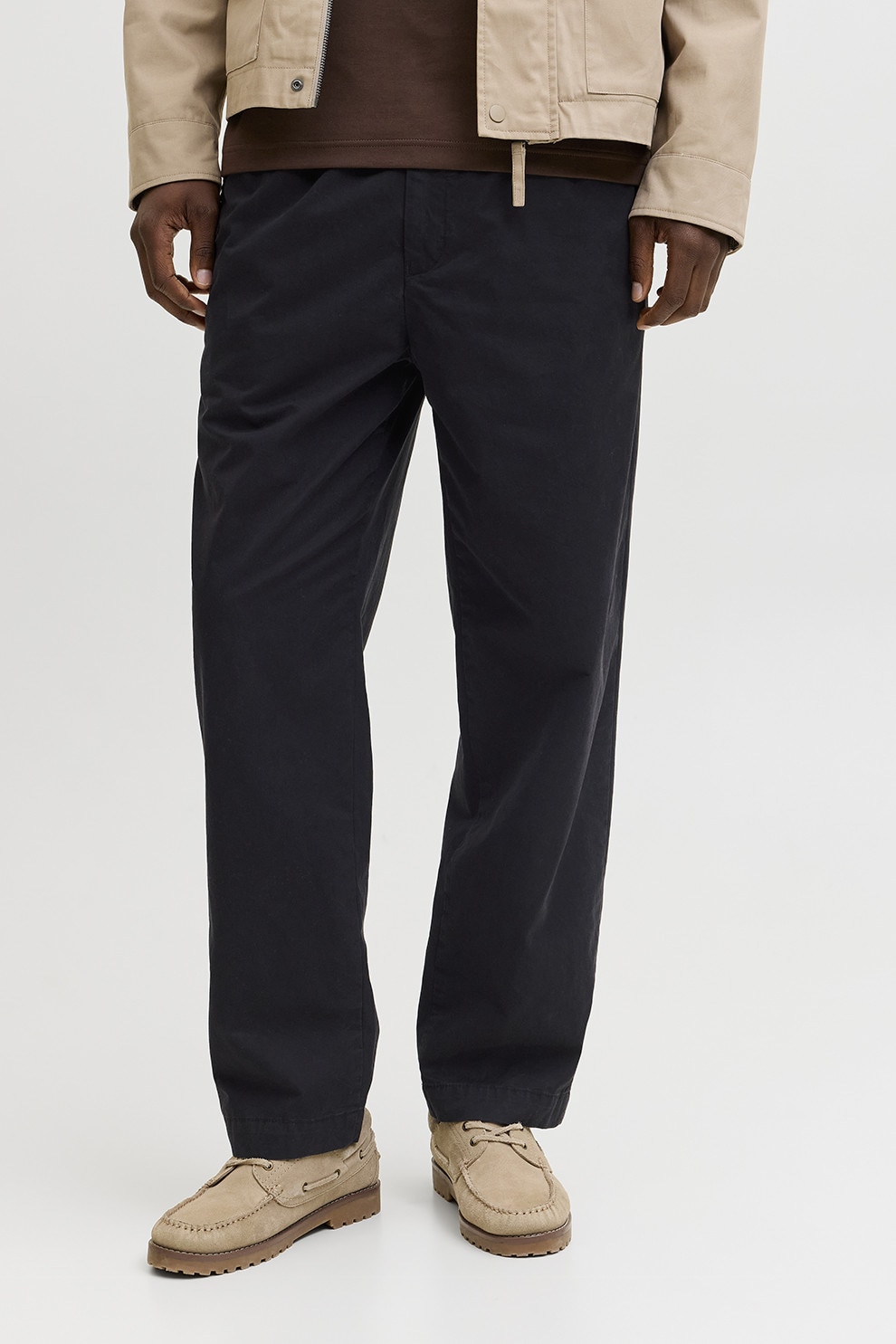Jack & Jones, Pantaloni lejeri uni, Negru, M