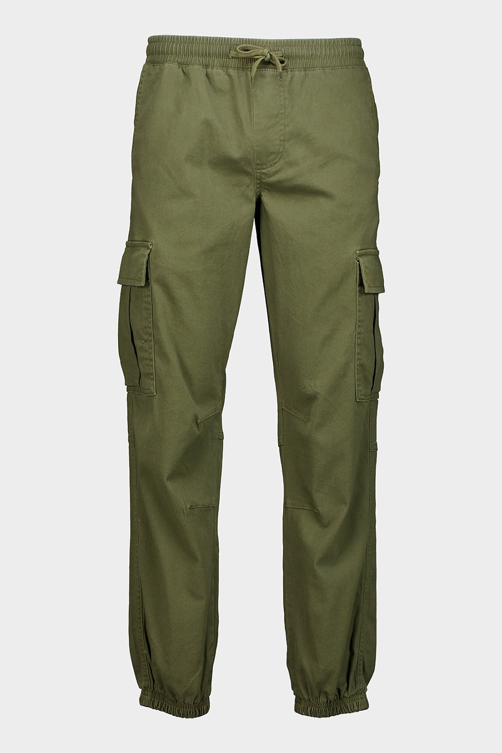 Jack & Jones, Pantaloni cargo cu croiala conica, Kaki inchis, XL