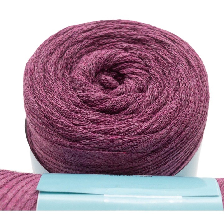 Bobina fir pretricotat Rosa Ribbon 503, 80% bumbac-20% poliester, 250 g, mov
