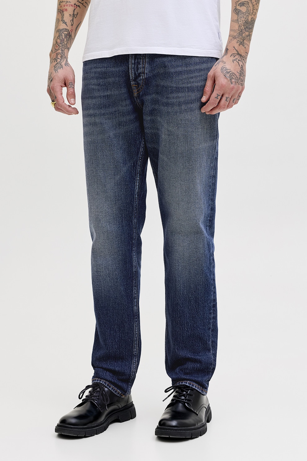 Jack & Jones, Blugi conici Mike Original ST 552, Bleumarin, W34-L32