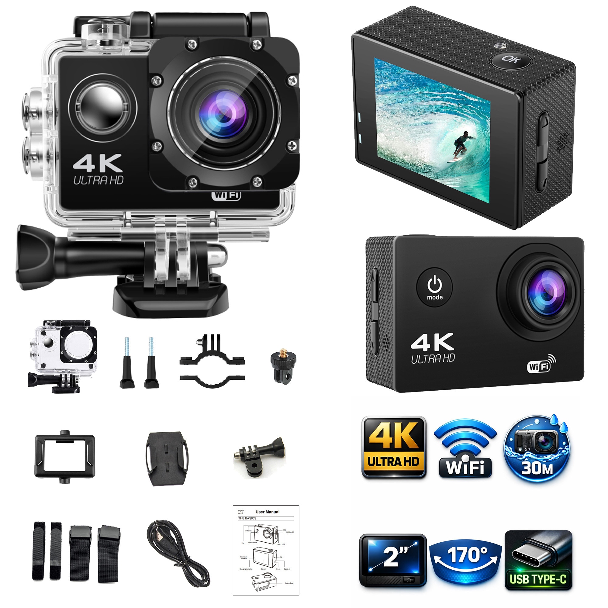Camera video sport Sony Action Cam FDR-X3000, 4K, Optical