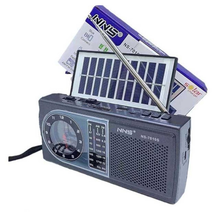 Radio portabil Rovolt, model NS 7010S, AM/FM/SW, Bluetooth, 43x32x44cm