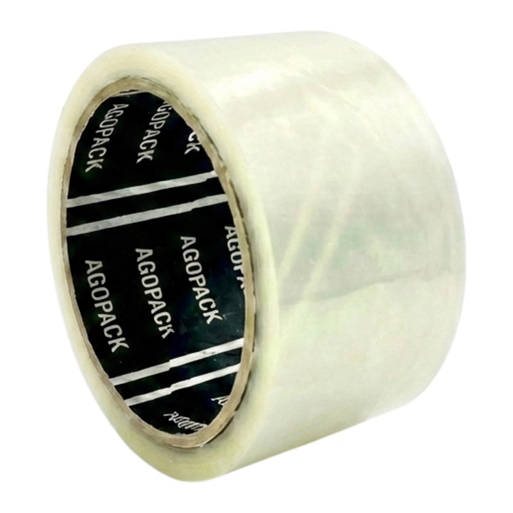 Banda adeziva scotch acrilica, transparenta, AGOPACK, 48 mm x 50 m