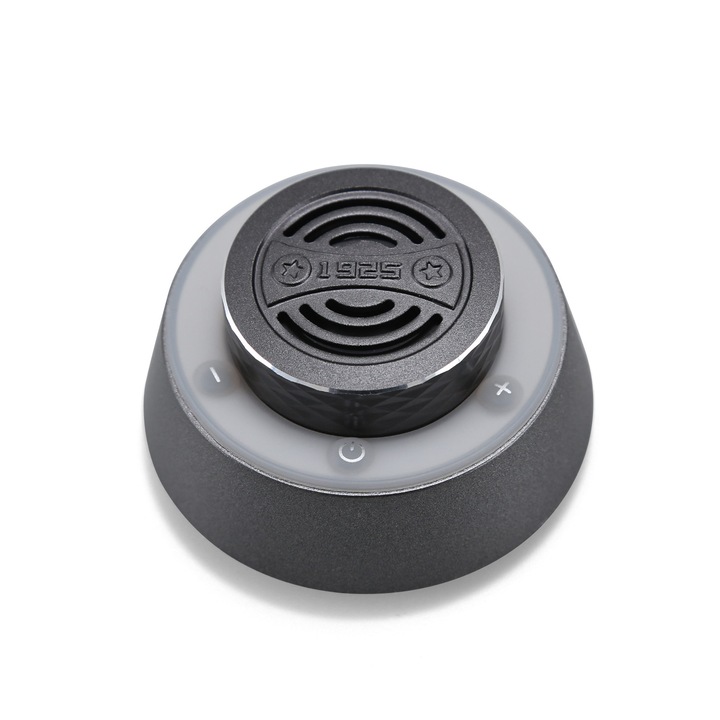 Difuzor Bluetooth Portabil, Rezistent la Apa, 360° Surround Sound, Carcasa din Aluminiu, 3W, Bluetooth 5.4, TWS, Imperechere Surround, Dimensiuni 65x40 mm, negru