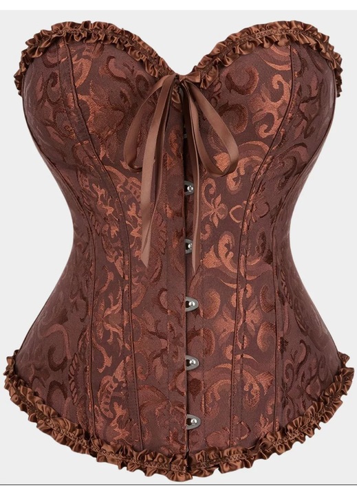 Corset modelator, culoare cafea, fabricat din material elastic, L INTL