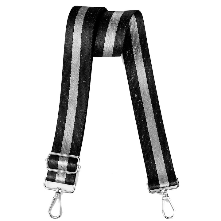 Elegant Strap Replacement, Curea pentru Geanta, 5 cm Latime, Design Modern, Model Unic cu Sclipici, Material Rezistent, Reglabila, Potrivita pentru Genti Casual si Elegante, Confort Sporit la Purtare, Gri