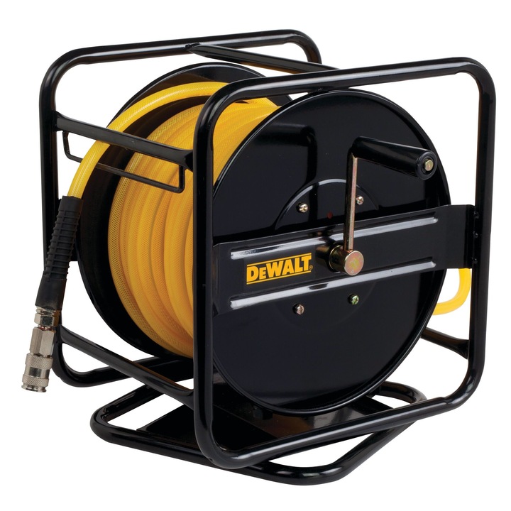 Furtun de grădină DeWALT cu tambur rotativ 30m