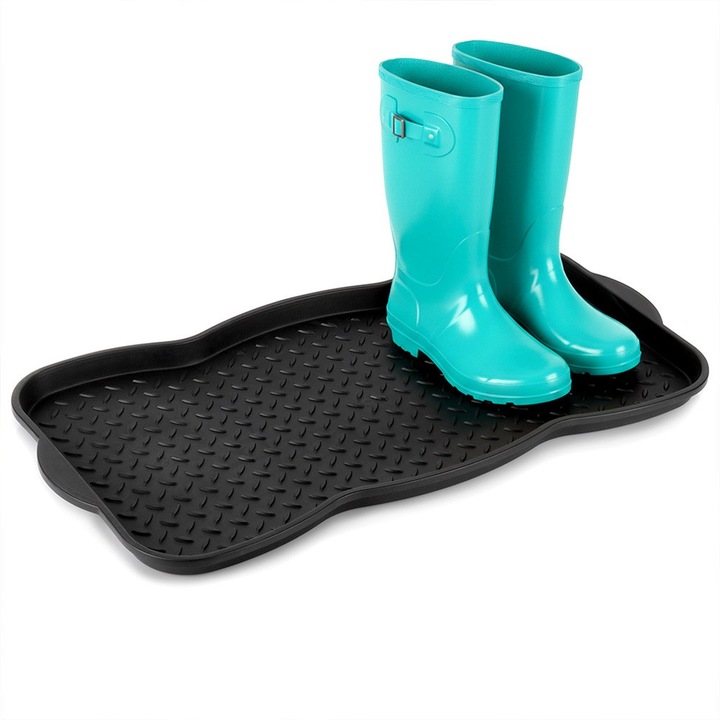 Artemis cipőszőnyeg, 73x38cm, fekete, beltéri és kültéri használatra