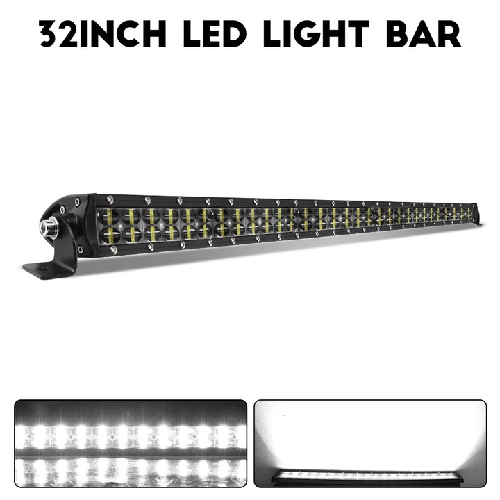 Proiector LED 32inch, 2 randuri, 40.000 lumeni, montaj ajustabil, IP68