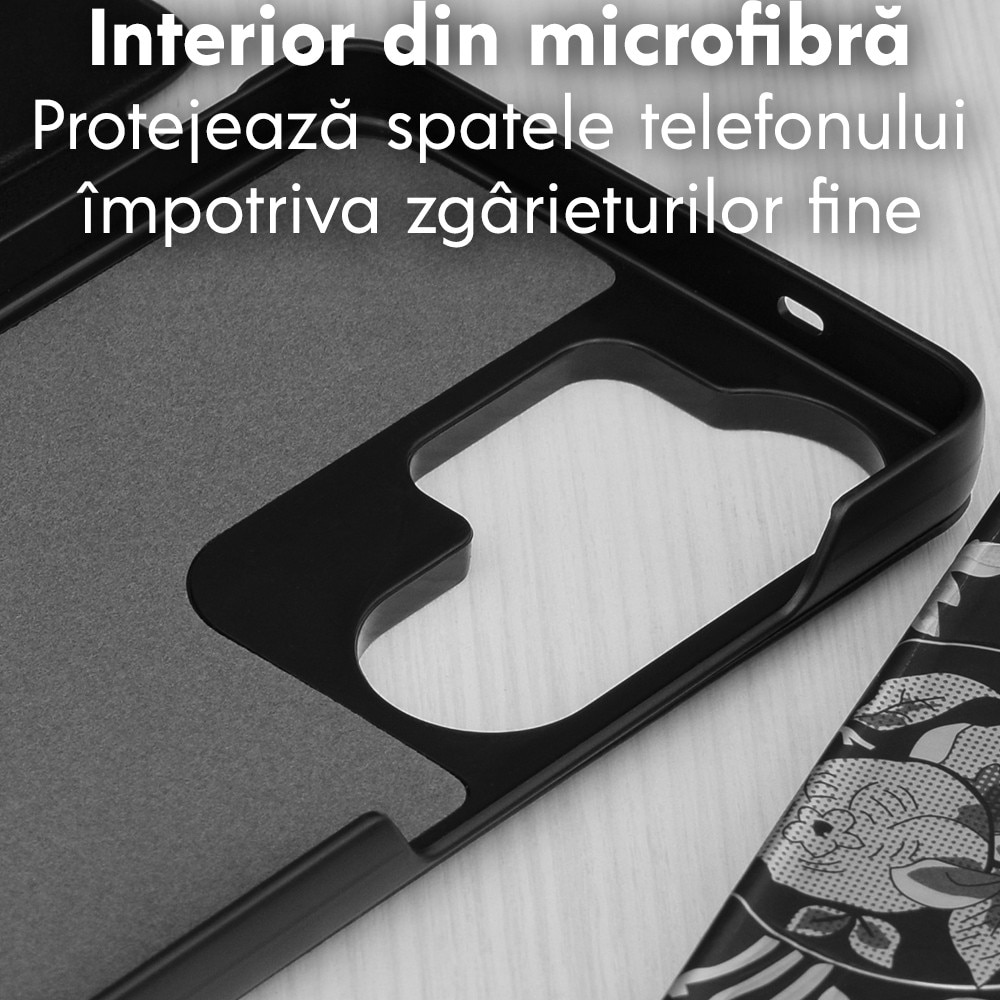 Husa pentru Samsung Galaxy S26 Ultra Tip Carte, S-View, Functie de Stand, Calitate Premium, Antisoc, Protectie Sporita, Negru