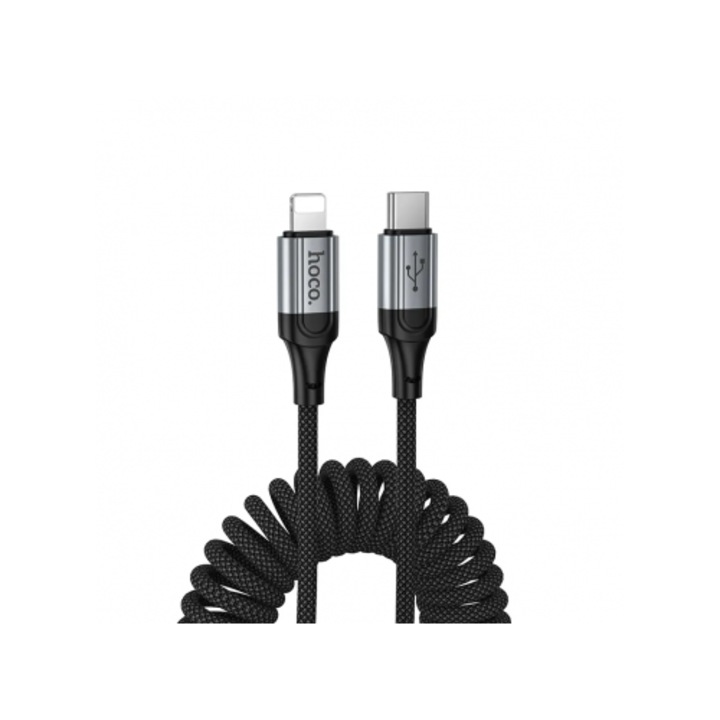 Cablu Date și Încărcare USB-C - Lightning Hoco X121 27W 1.5m Negru