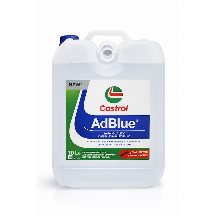 Aditiv AdBlue Castrol cu palnie umplere, 10L, pentru motoare diesel