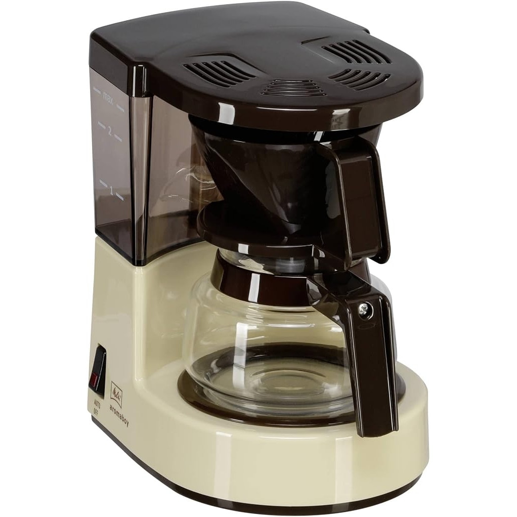 Aparat de cafea cu filtru Melitta, cu carafa de sticla, model Aromaboy, carafa de sticla pentru 2 cesti, cu suport pentru filtru