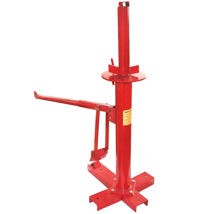 Машина за смяна на гуми, ръчна, червена, 46x38см, компактен дизайн