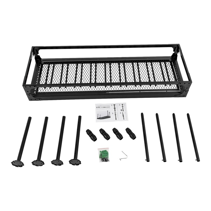 Suport pentru pahare de vin, constructie din fier, inaltime ajustabila, capacitate 27 de pahare, negru