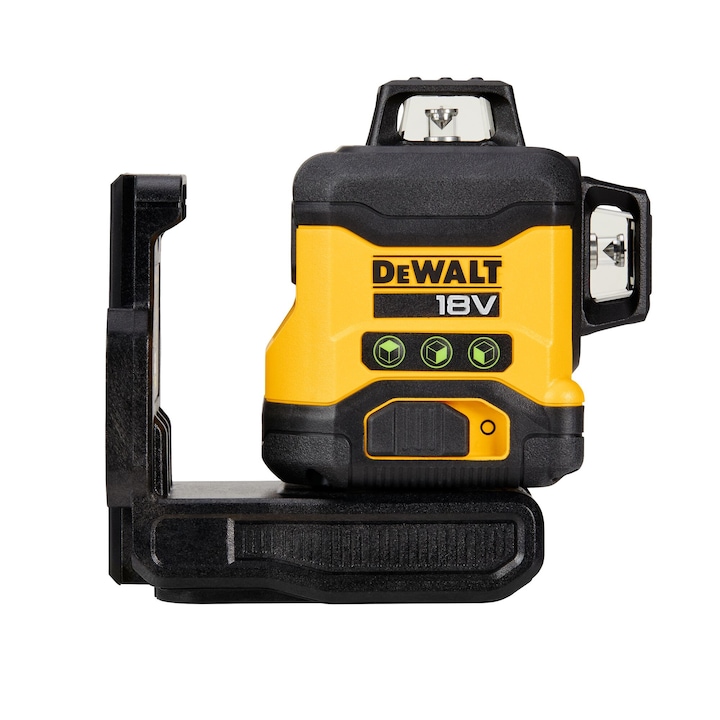 Nivelă laser cu 3 linii DeWALT, fascicul verde, 18V, 40m, set 4 bucăți