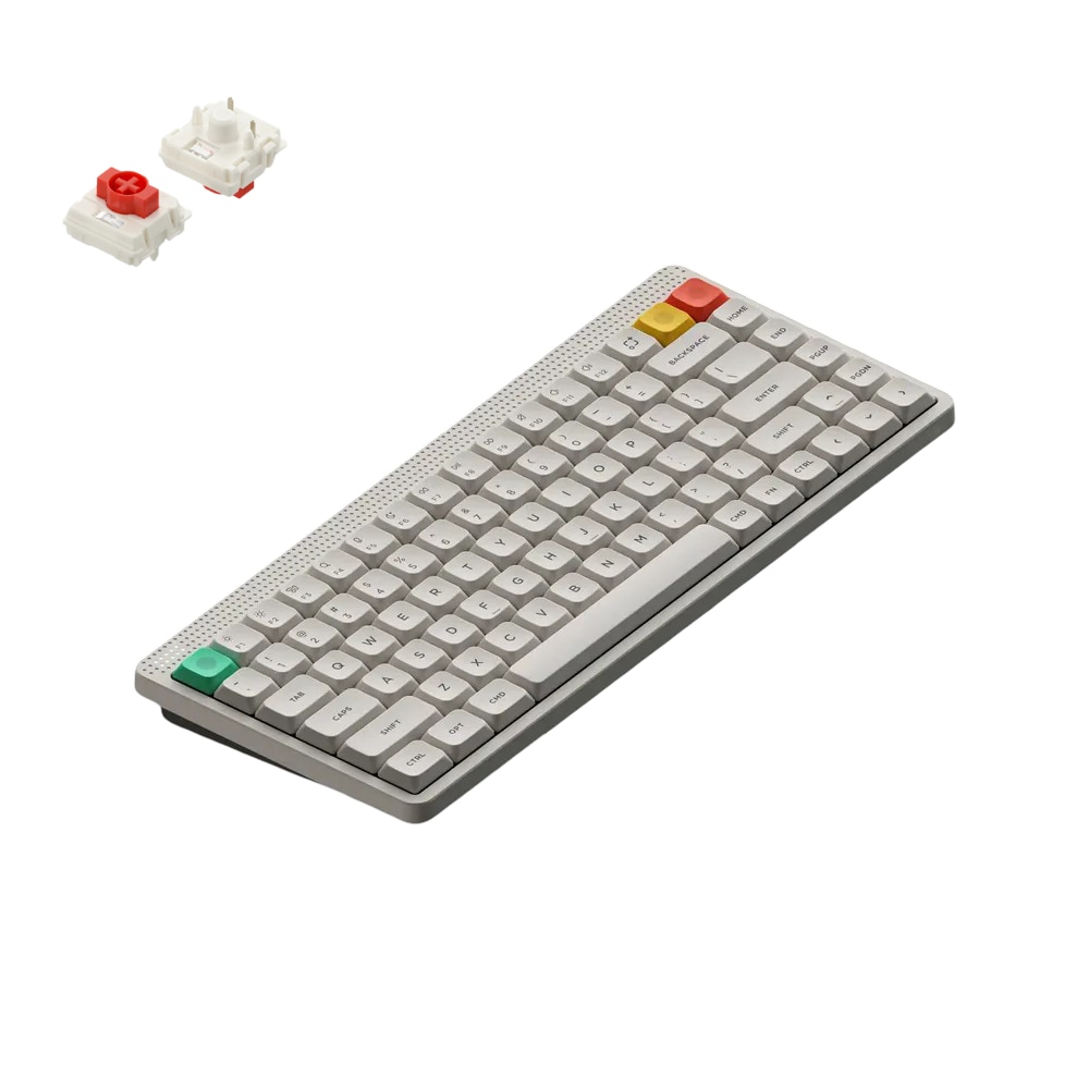 Tastatura Mecanica Wireless NuPhy Node 75 Low-Profile, Red nano