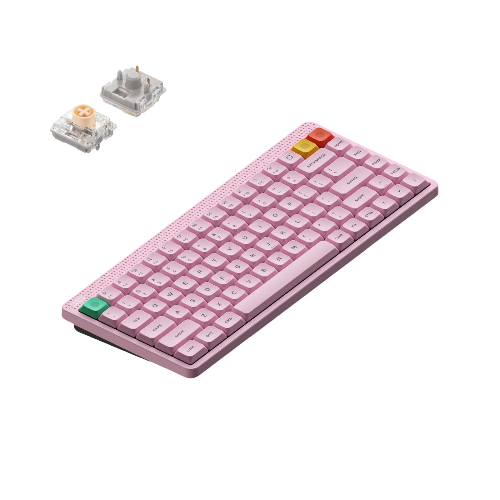 Tastatura Mecanica Wireless NuPhy Node 75 Low-Profile, Blush nano