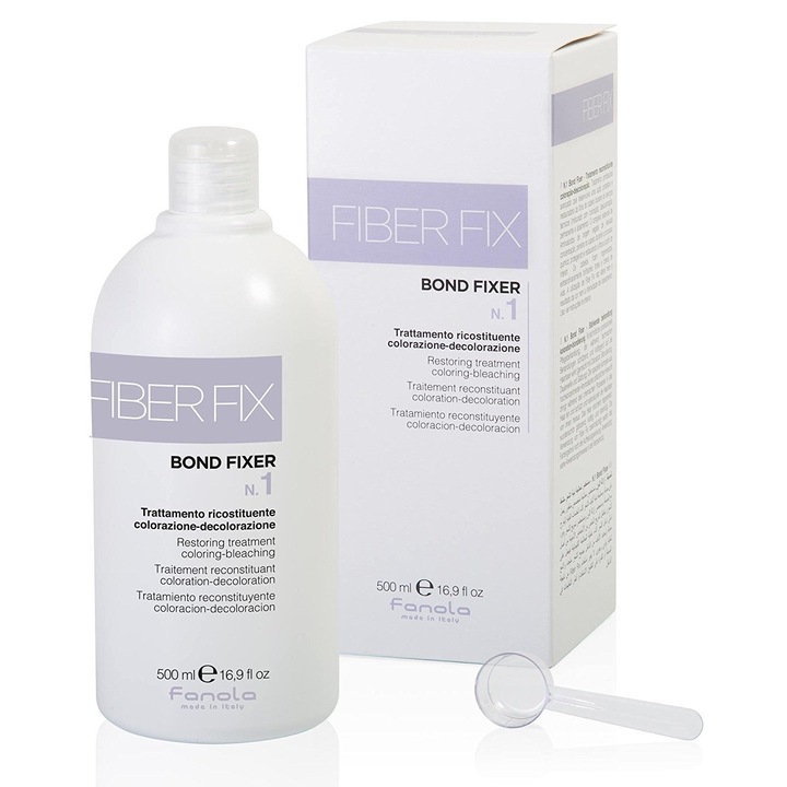Tratament reconstructor Fanola Fiber Fix, pentru păr vopsit, 500 ml, formulă lichidă