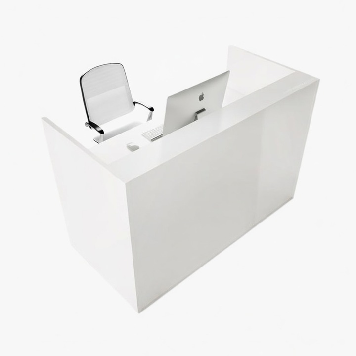 Mobilier receptie Clara, Alb, 140 x 60 x 120 cm