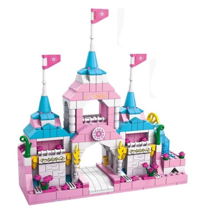 Set de construcție pentru copii 6 în 1 Palat Regal 1000 piese 28x6x28 cm