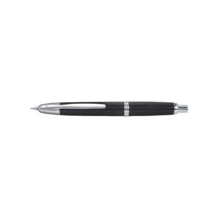 Stilou Pilot Capless Rhodium Graphite, varf fin din aur, negru