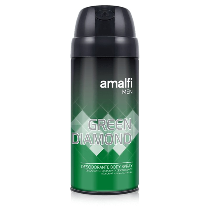 Deodorant antiperspirant AMALFI Green Diamond 150ml, fresh, spray