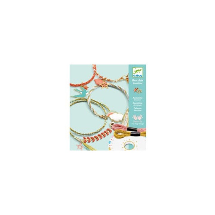 Set Atelier Creativ Brățări Prieteniei, Djeco, Multicolor, 8-14 ani