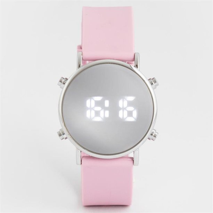 Ceas Aerial, Avon, cu oglindă, silicon, roz