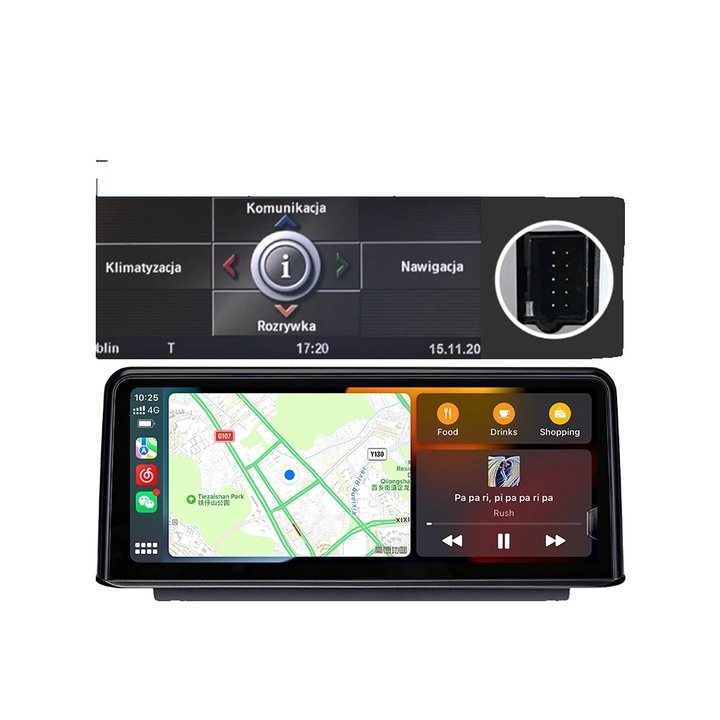 Sistem multimedia auto, Carplay, player YouTube integrat