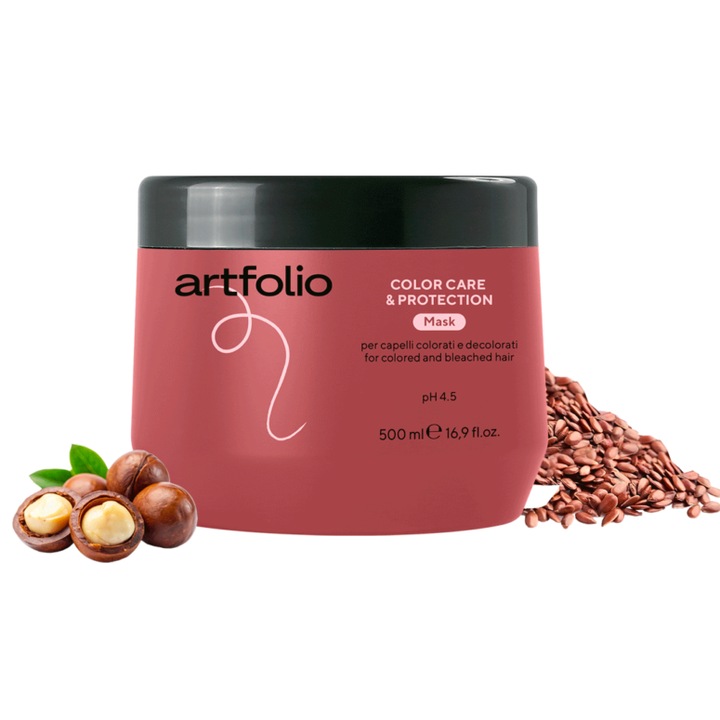 Masca pentru par Artfolio. Gama Color Care & Protection 500ml