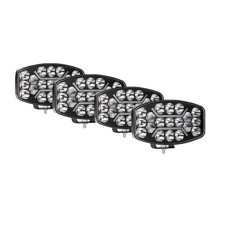 Proiectoare LED, 4PCS, inox, policarbonat, impermeabile, 9-32V DC