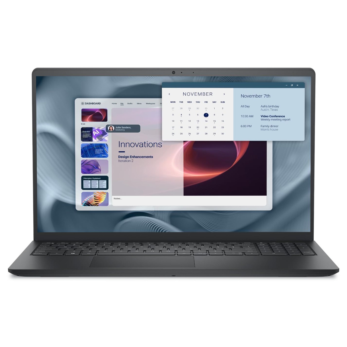 Laptop Dell Pro 15 Essential PV15250, 15.6 inch 1920 x 1080, Intel 1355U 10 C / 12 T, 3.7 GHz - 5.0 GHz, 12 MB cache, 28 W, 32 GB DDR5, 512 GB SSD, Intel Graphics, Ubuntu