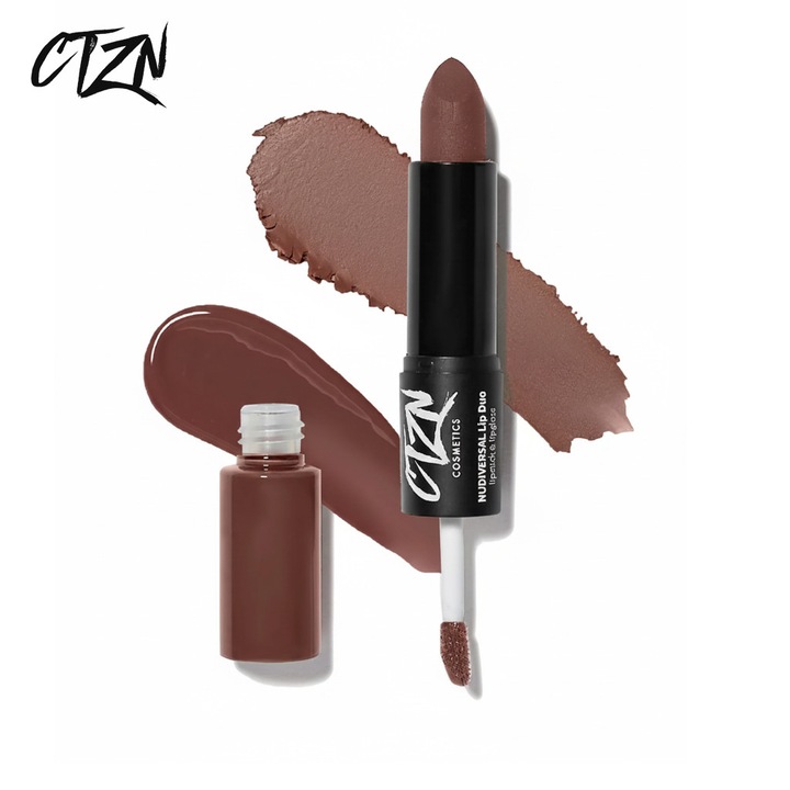 Червило и молив за устни CTZN Nudiversal Lip Duo, Водоустойчив, 10г, Нюд
