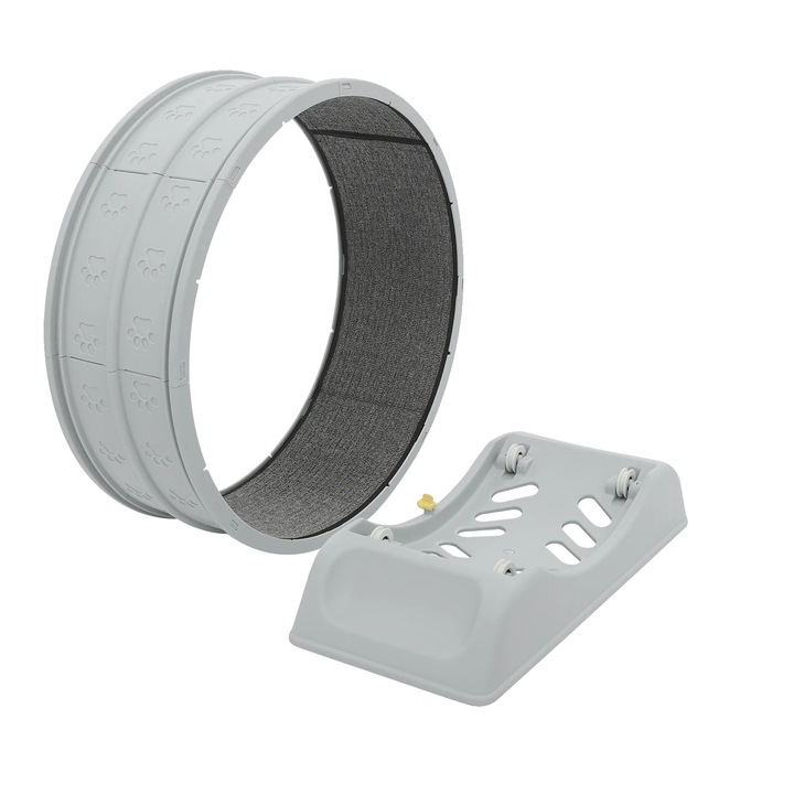 Macska futókerék, 80 cm átmérőjű, könnyű összeszerelés, szürke