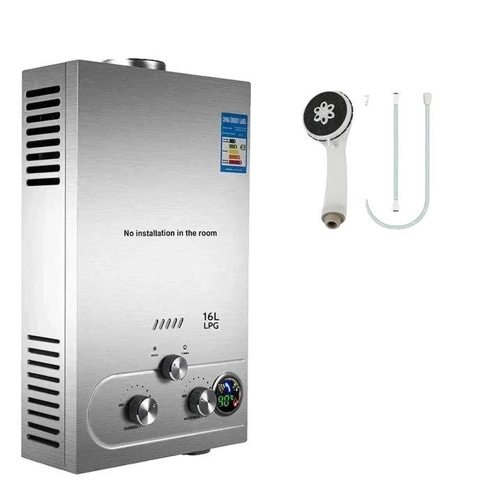 Incalzitor instant de apa, 36 kW, 18 L/min, display digital, design compact