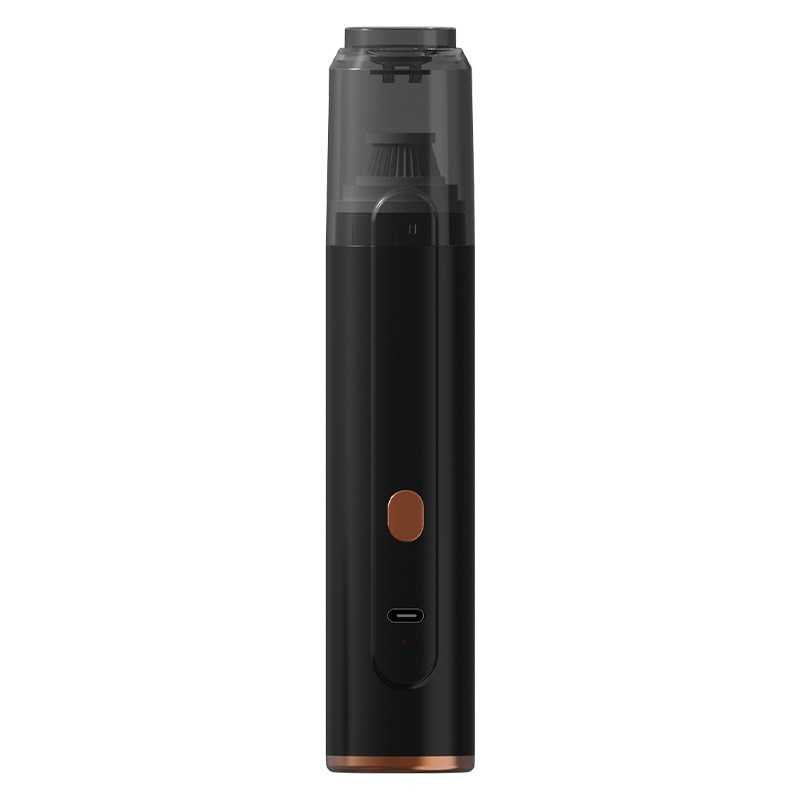 Aspirator portabil, 100ml, 1200Pa, pentru curatarea zatului de cafea, design ergonomic, baterie 1500mAh, reincarcabil USB, negru
