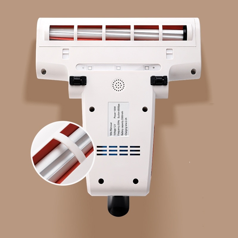 Aspirator portabil ORBER, afisaj LED, reglare intensitate pe 2 niveluri, reincarcabil, indepartare acarieni, sterilizare UV, design ergonomic, durabil, alb
