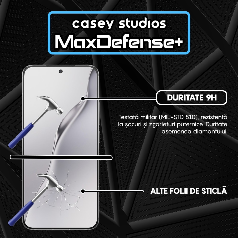 Folie Sticla CASEY STUDIOS pentru Xiaomi 15, Full Glue, Sticla Securizata, Duritate Militara, Ultra HD, Protectie Profesionala Ecran 3D, Anti Zgarieturi, Anti Socuri, Margini negre