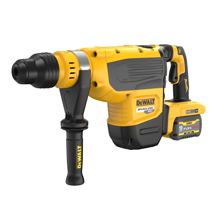 Ciocan rotopercutor DeWALT 54V, 48mm, 13.3J, 2 acumulatori 9Ah, fara fir